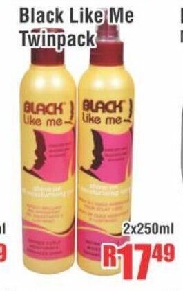 Devland Cash And Carry Black Like Me Twinpack 2x250ml offer