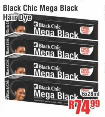 Devland Cash And Carry Black Chic Mega Black Hair Dye 6x28ml offer