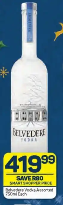 Belvedere Vodka Assorted 750ml Each