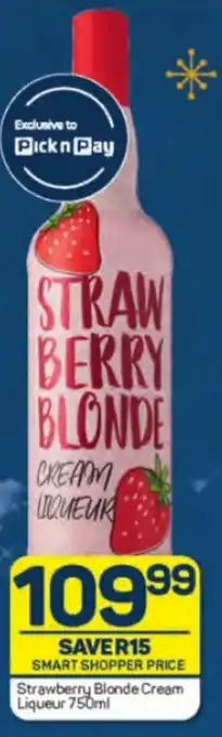 Strawberry Blonde Cream Liqueur 750ml