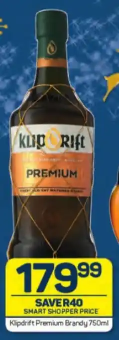 Pick n Pay Liquor Klipdrift Premium Brandy 750ml offer