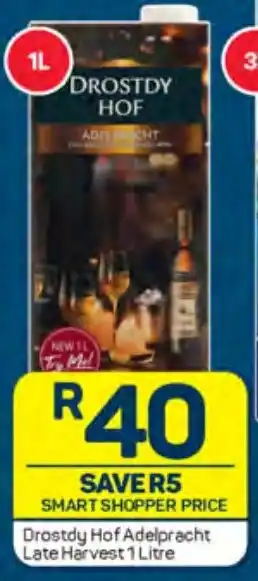 Pick n Pay Liquor Drostdy Hof Adelpracht Late Harvest 1 Litre offer