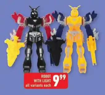 Shoprite ROBOT WITH LIGHT all variants each offer