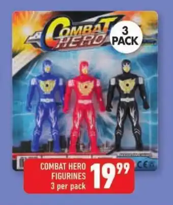 Shoprite COMBAT HERO FIGURINES 3 per pack offer