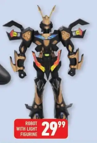 ROBOT WITH LIGHT FIGURINE