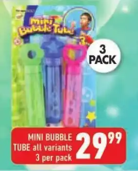 MINI BUBBLE TUBE all variants 3 per pack
