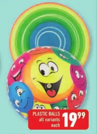 PLASTIC BALLS all variants each