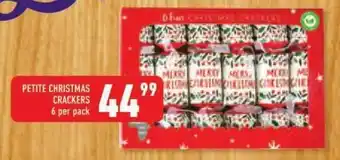 Shoprite PETITE CHRISTMAS CRACKERS 6 per pack offer