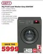 HiFi Corp Defy 7kg front load washer grey daw384 offer