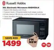 HiFi Corp Russell hobbs 30l electronic microwave rhem30ln offer