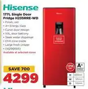 HiFi Corp Hisense 177l single door fridge h235rre-wd offer
