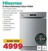 HiFi Corp Hisense 13 place dishwasher silver h13dx offer
