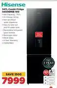 HiFi Corp Hisense 347l combi fridge h450bmib-wd offer