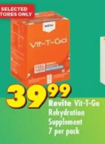 Revite Vit-T-Go Rehydration Supplement 7 per pack