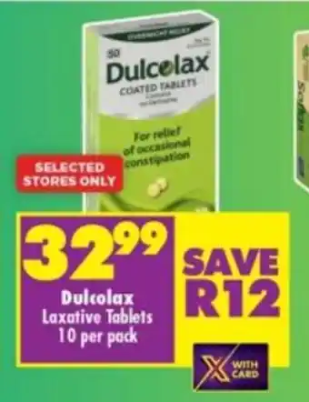 Dulcolax Laxative Tablets 10 per pack
