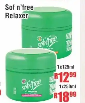 Devland Cash And Carry Sof n' Free Relaxer 1 x 125ml offer