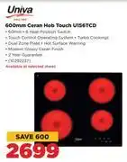 HiFi Corp Univa 600mm ceran hob touch u156tcd offer