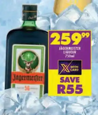 Shoprite JAGERMEISTER LIQUEUR 750ml offer