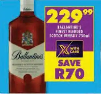 Shoprite BALLANTINE'S FINEST BLENDED SCOTCH WHISKY 750ml offer