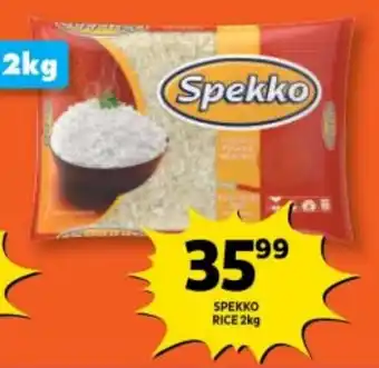 Shoprite SPEKKO RICE 2kg offer