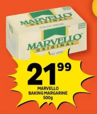 Shoprite MARVELLO BAKING MARGARINE 500g offer