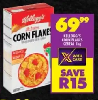 Shoprite KELLOGG'S CORN FLAKES CEREAL 1kg offer