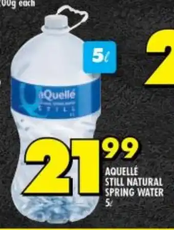 Shoprite AQUELLE STILL NATURAL SPRING WATER 5L offer