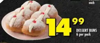 Shoprite DESSERT BUNS 6 per pack offer