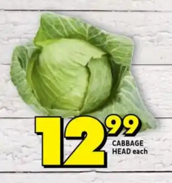 Shoprite CABBAGE HEAD each offer
