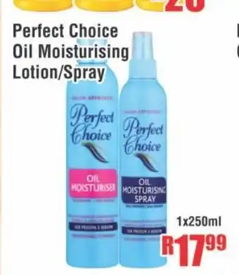 Devland Cash And Carry Perfect Choice Oil Moisturising Lotuion / Spray 1x250ml offer