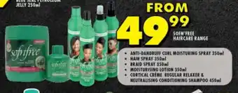 SOFN FREE HAIRCARE RANGE