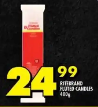 Shoprite RITEBRAND FLUTED CANDLES 400g offer