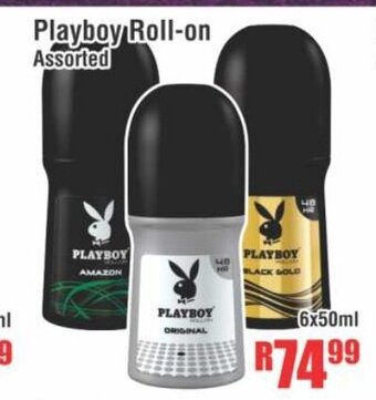 Devland Cash And Carry Playboy Roll-On Assorted 6x50ml offer
