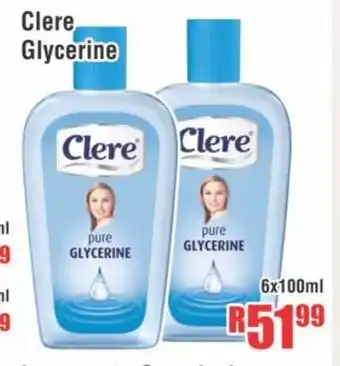Devland Cash And Carry Clere Glycerine 6x100ml offer