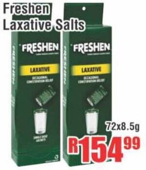 Devland Cash And Carry Freshen Laxative Salts 72x8.5g offer