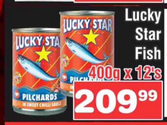 Advance Cash n Carry Lucky Star Fish 400g x 12's offer