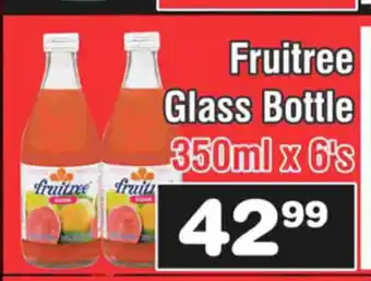 Advance Cash n Carry Fruitree Glass Bottle 350ml x 6's offer