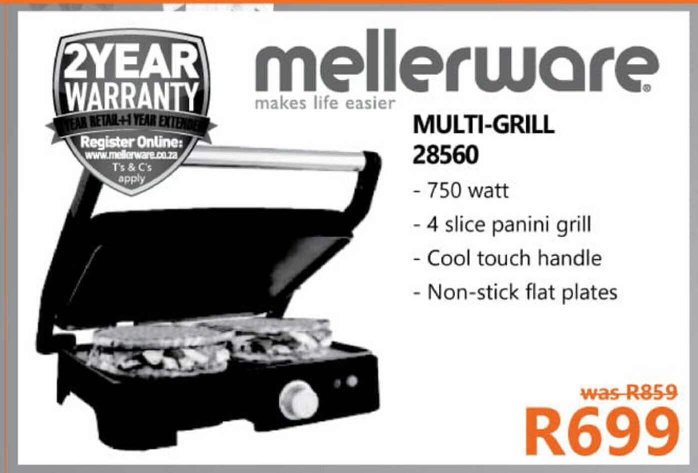mellerware panini multi grill