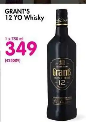 Makro’s liquor Grant's 12 YO Whisky 750ml offer