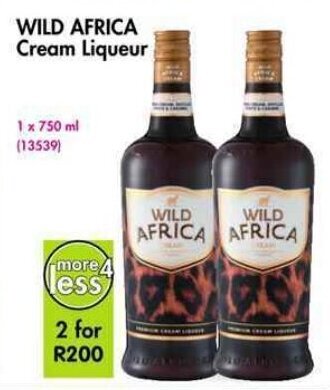 Wild Africa Cream Liqueur 750ml