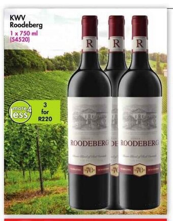 Makro’s liquor KWV Roodeberg 750ml offer