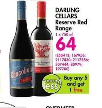 Makro’s liquor Darling Cellars Reserve Red Range 750ml offer