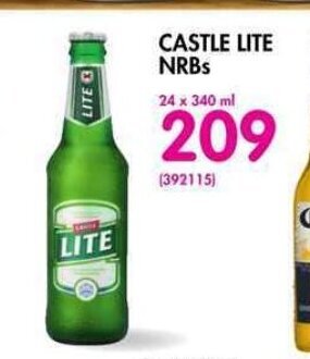 Castle Lite NRBs 24x340ml