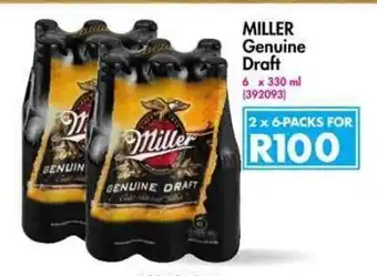 Makro’s liquor Miller Genuine Draft 6x330ml offer