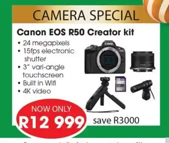Foto First Canon EOS R50 Creator kit offer