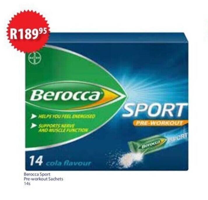 Berocca Sport Preworkout Sachets 14s offer at Alpha Pharm