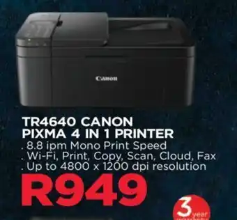 Matrix Warehouse TR4640 CANON PIXMA 4 IN 1 PRINTER offer
