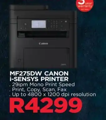 MF275DW CANON i-SENSYS PRINTER