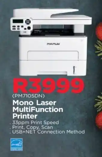 PANTUM Mono Laser MultiFunction Printer