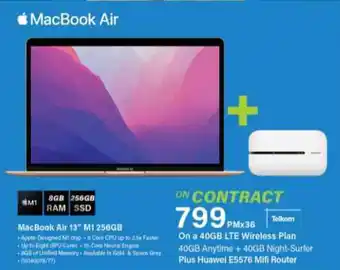 Incredible Connection MacBook Air 13" M1 256GB ON CONTRACT offer